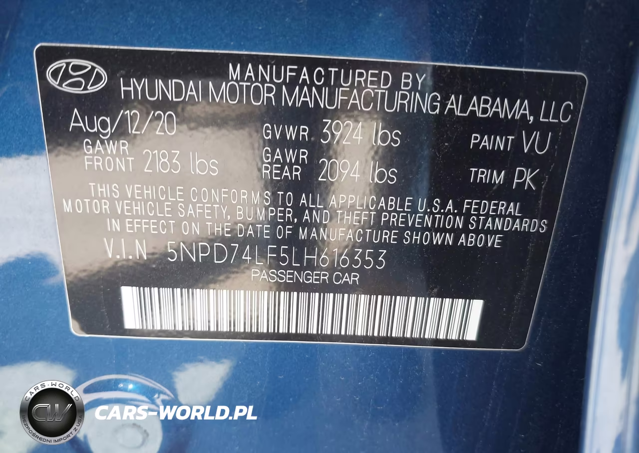 2020 Hyundai Elantra Se VIN:5NPD74LF5LH616353 - 9
