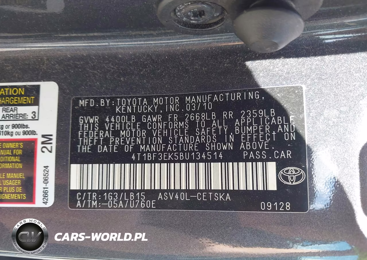 2011 Toyota Camry Se-Le-Xle VIN:4T1BF3EK5BU134514 - 9