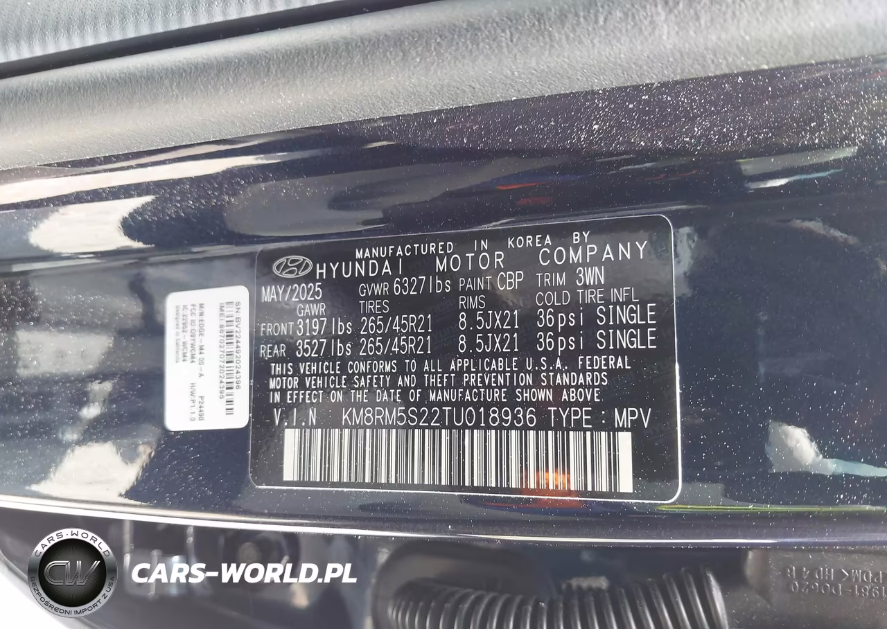 2026 Hyundai Palisade Calligraphy VIN:KM8RM5S22TU018936 - 9