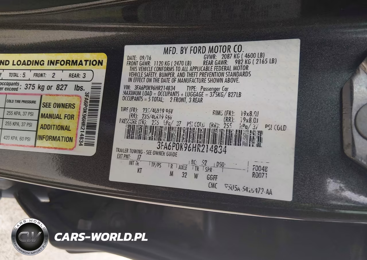 2017 Ford Fusion Titanium VIN:3FA6P0K96HR214834 - 9