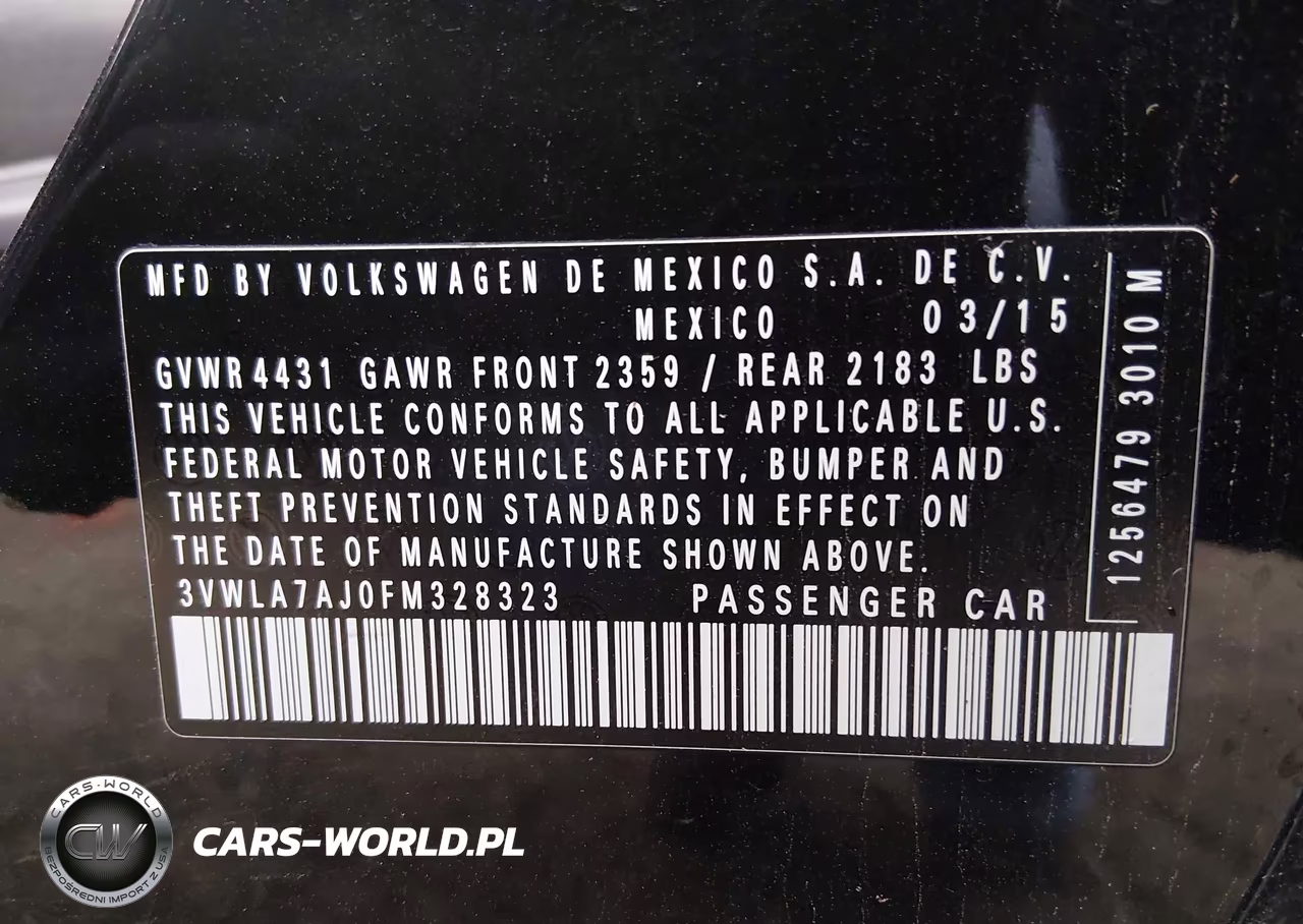 2015 Volkswagen Jetta 2.0L Tdi S VIN:3VWLA7AJ0FM328323 - 9