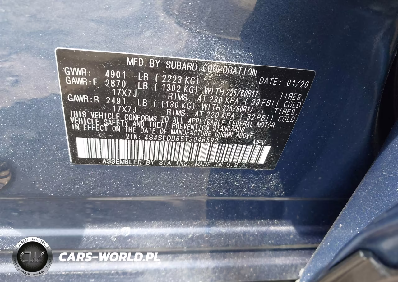 2026 Subaru Forester Premium VIN:4S4SLDD65T3046590 - 9