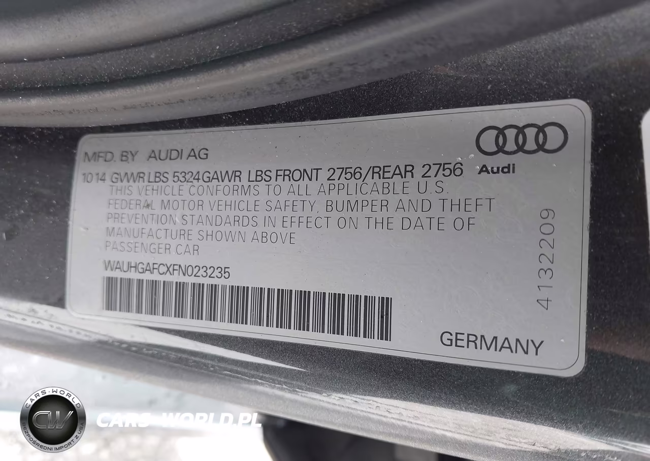 2015 Audi A6 3.0T Premium Plus VIN:WAUHGAFCXFN023235 - 9