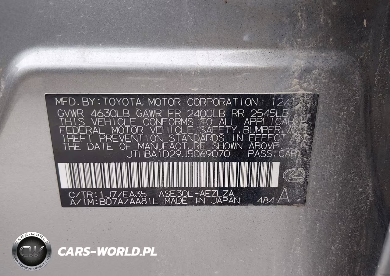 2018 Lexus Is 300 VIN:JTHBA1D29J5069070 - 9
