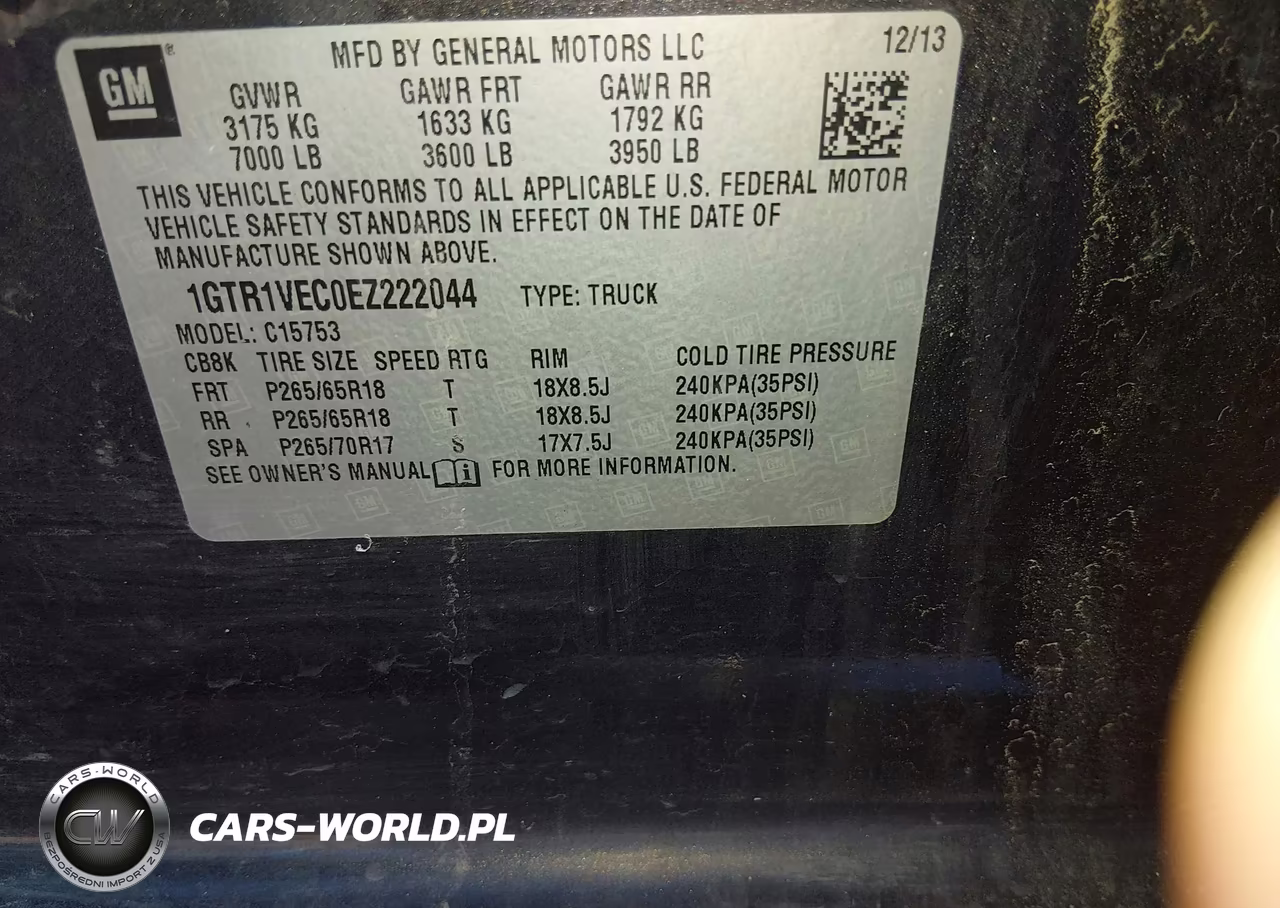2014 GMC Sierra 1500 Slt VIN:1GTR1VEC0EZ222044 - 9