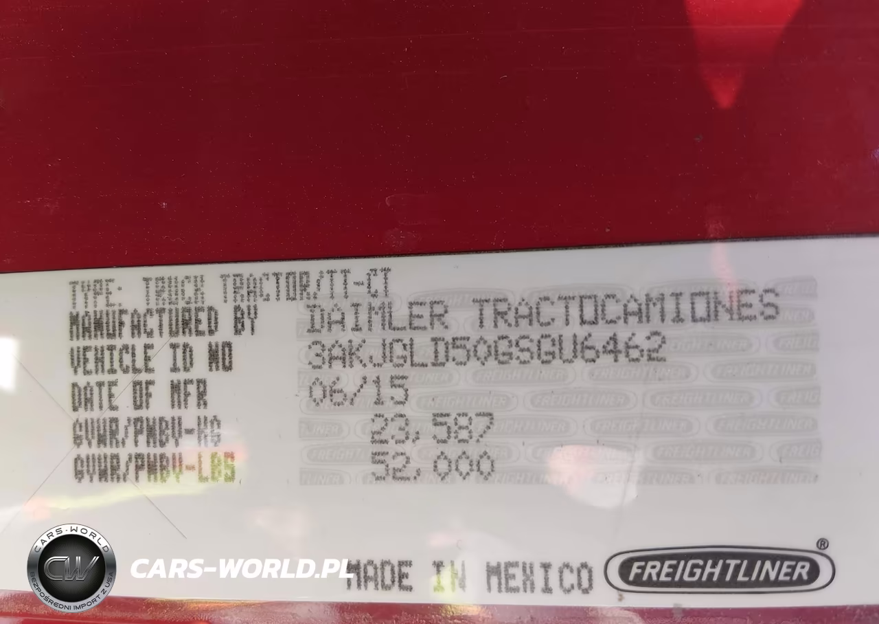 2016 Freightliner Cascadia 125 VIN:3AKJGLD50GSGU6462 - 8