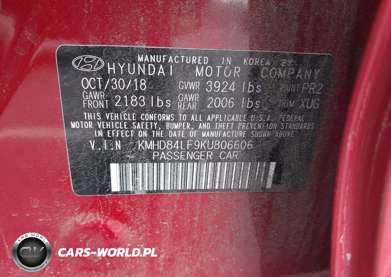 2019 Hyundai Elantra Value Edition VIN:KMHD84LF9KU806606 - 9