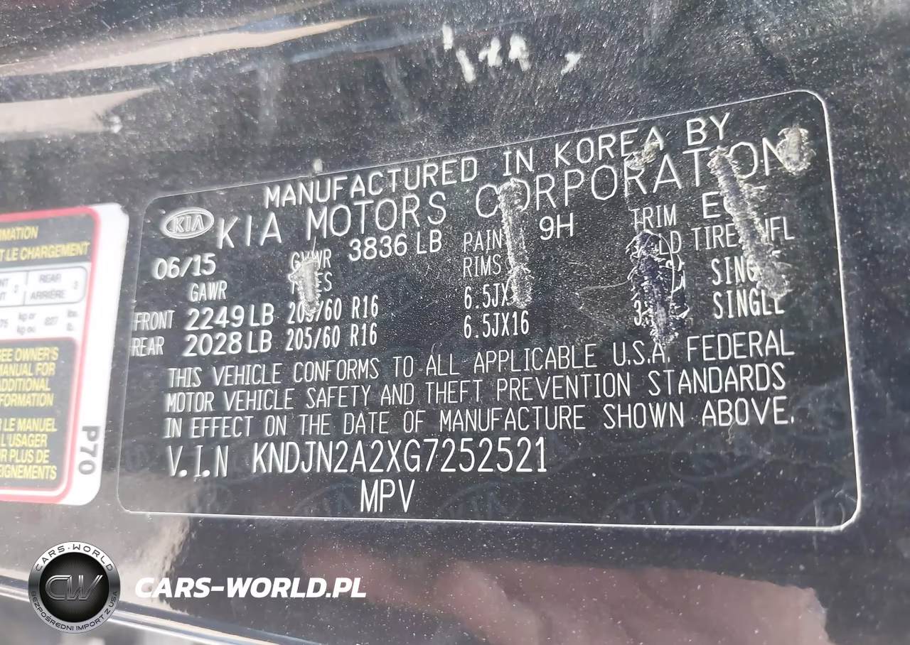2016 Kia Soul VIN:KNDJN2A2XG7252521 - 9