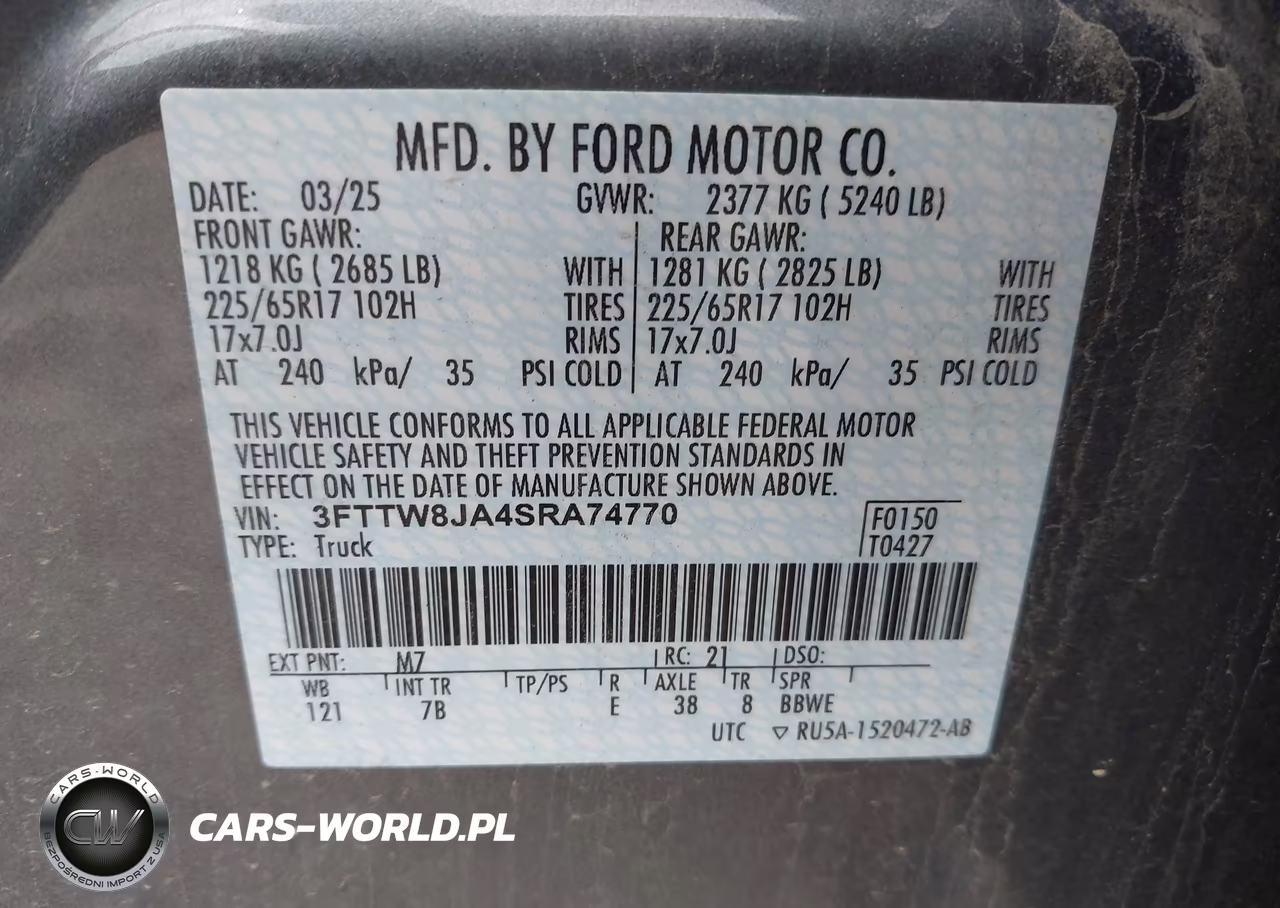 2025 Ford Maverick Xlt VIN:3FTTW8JA4SRA74770 - 9