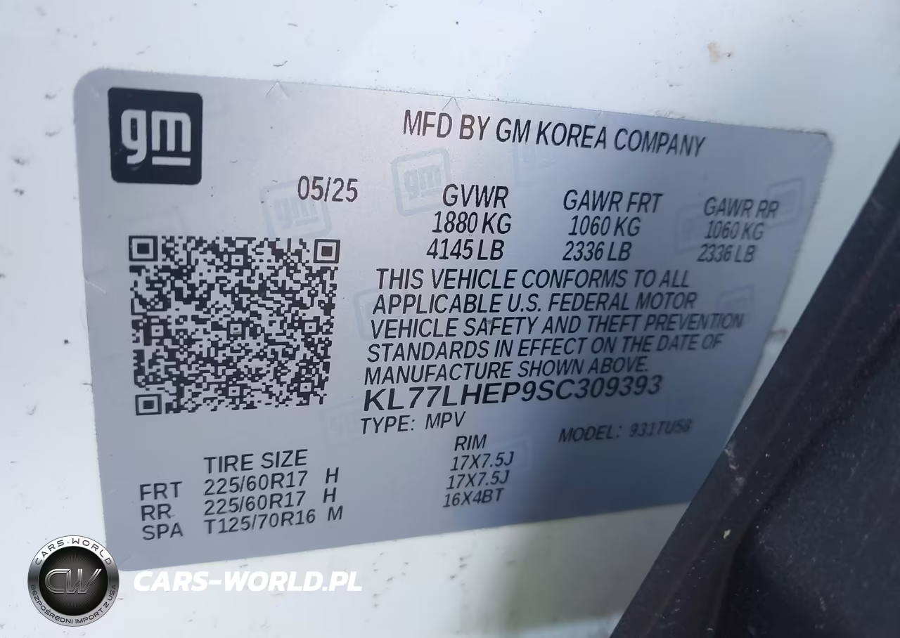 2025 Chevrolet Trax Fwd Lt VIN:KL77LHEP9SC309393 - 9