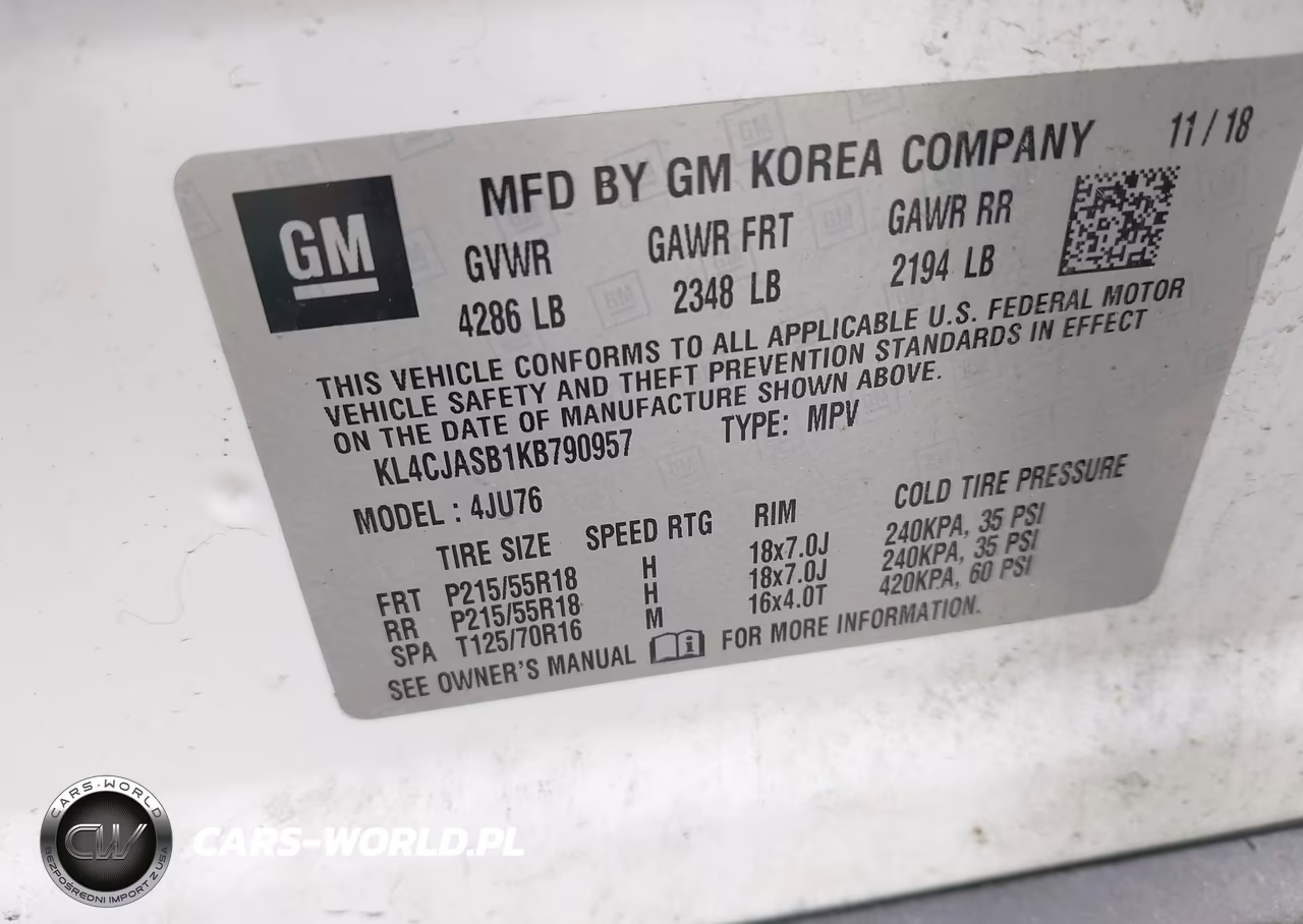 2019 Buick Encore Fwd Preferred VIN:KL4CJASB1KB790957 - 9