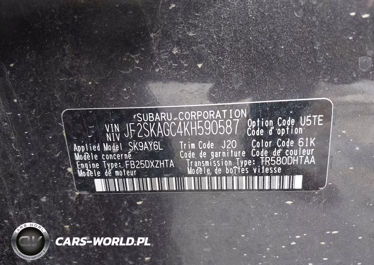 2019 Subaru Forester Premium VIN:JF2SKAGC4KH590587 - 9