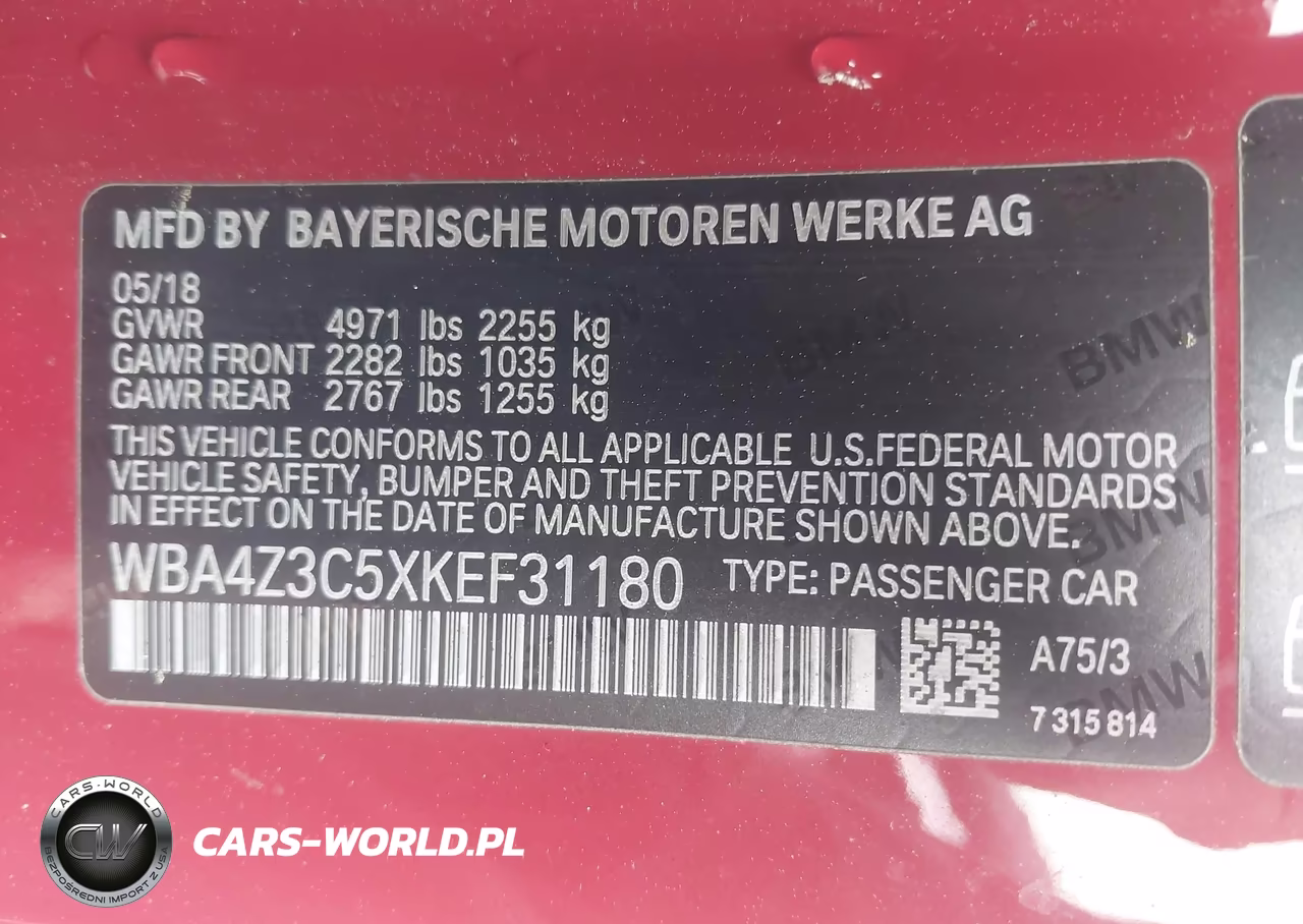 2019 BMW 430I xDrive VIN:WBA4Z3C5XKEF31180 - 9