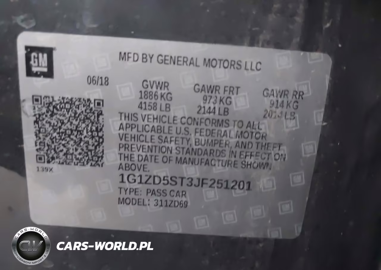2018 Chevrolet Malibu Lt VIN:1G1ZD5ST3JF251201 - 9