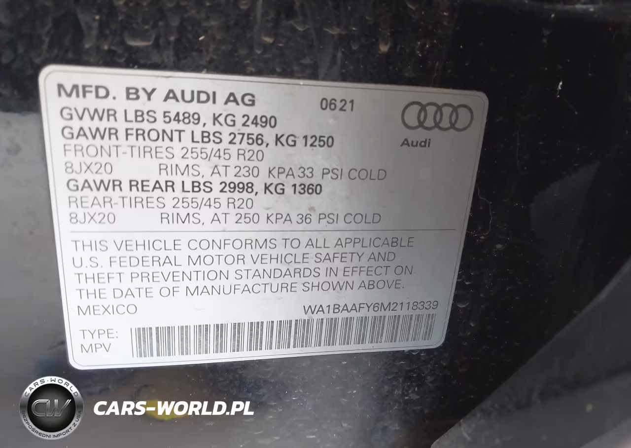 2021 Audi Q5 Premium Plus 45 Tfsi Quattro S Tronic VIN:WA1BAAFY6M2118339 - 9