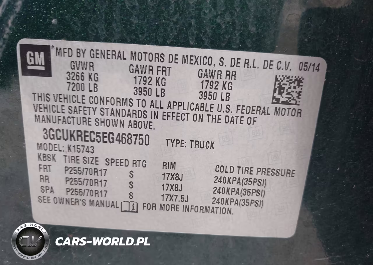 2014 Chevrolet Silverado 1500 Lt VIN:3GCUKREC5EG468750 - 9