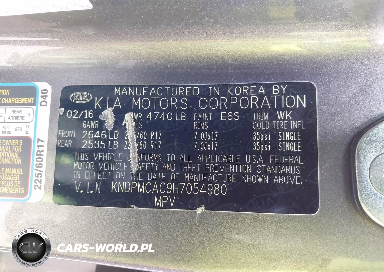 2017 Kia Sportage Lx VIN:KNDPMCAC9H7054980 - 9