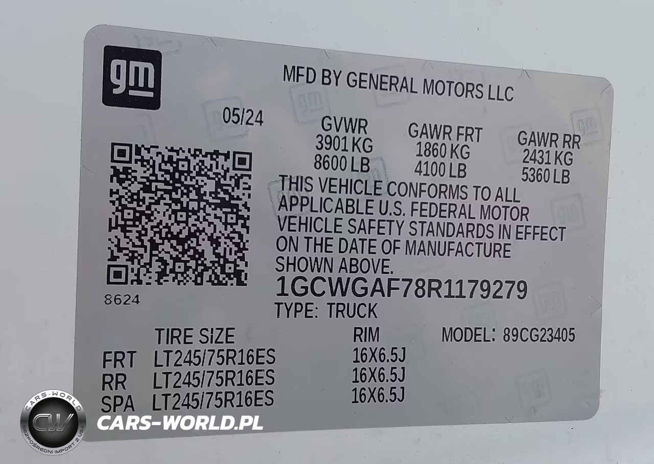 2024 Chevrolet Express 2500 Cargo Utility - Service Van VIN:1GCWGAF78R1179279 - 9