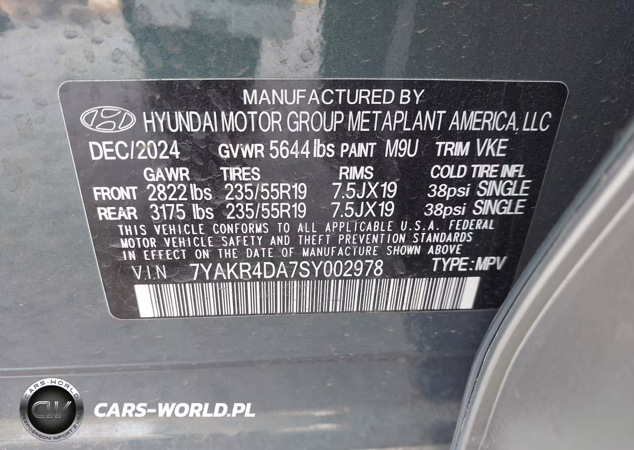 2025 Hyundai Ioniq 5 Limited VIN:7YAKR4DA7SY002978 - 9