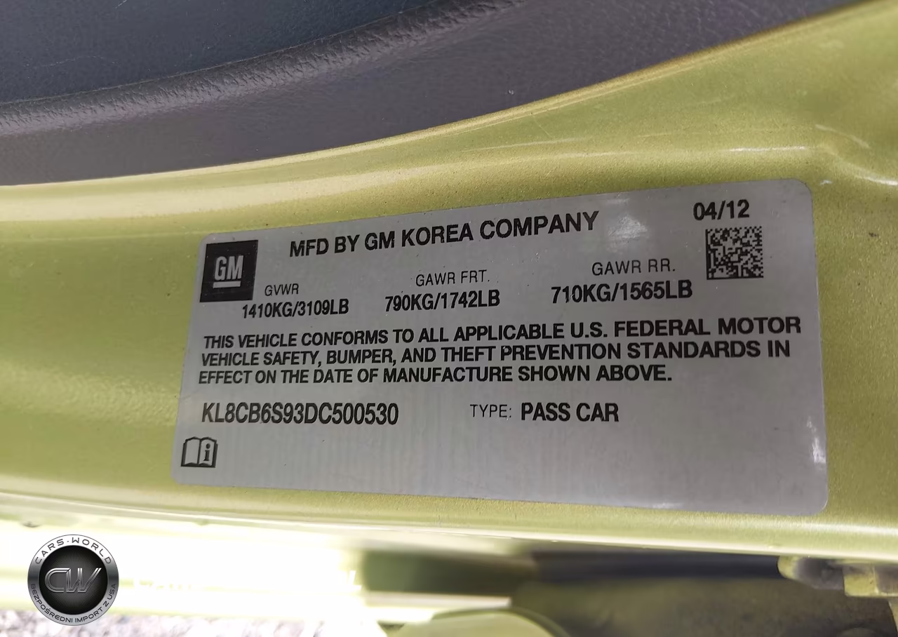 2013 Chevrolet Spark Ls Auto VIN:KL8CB6S93DC500530 - 9