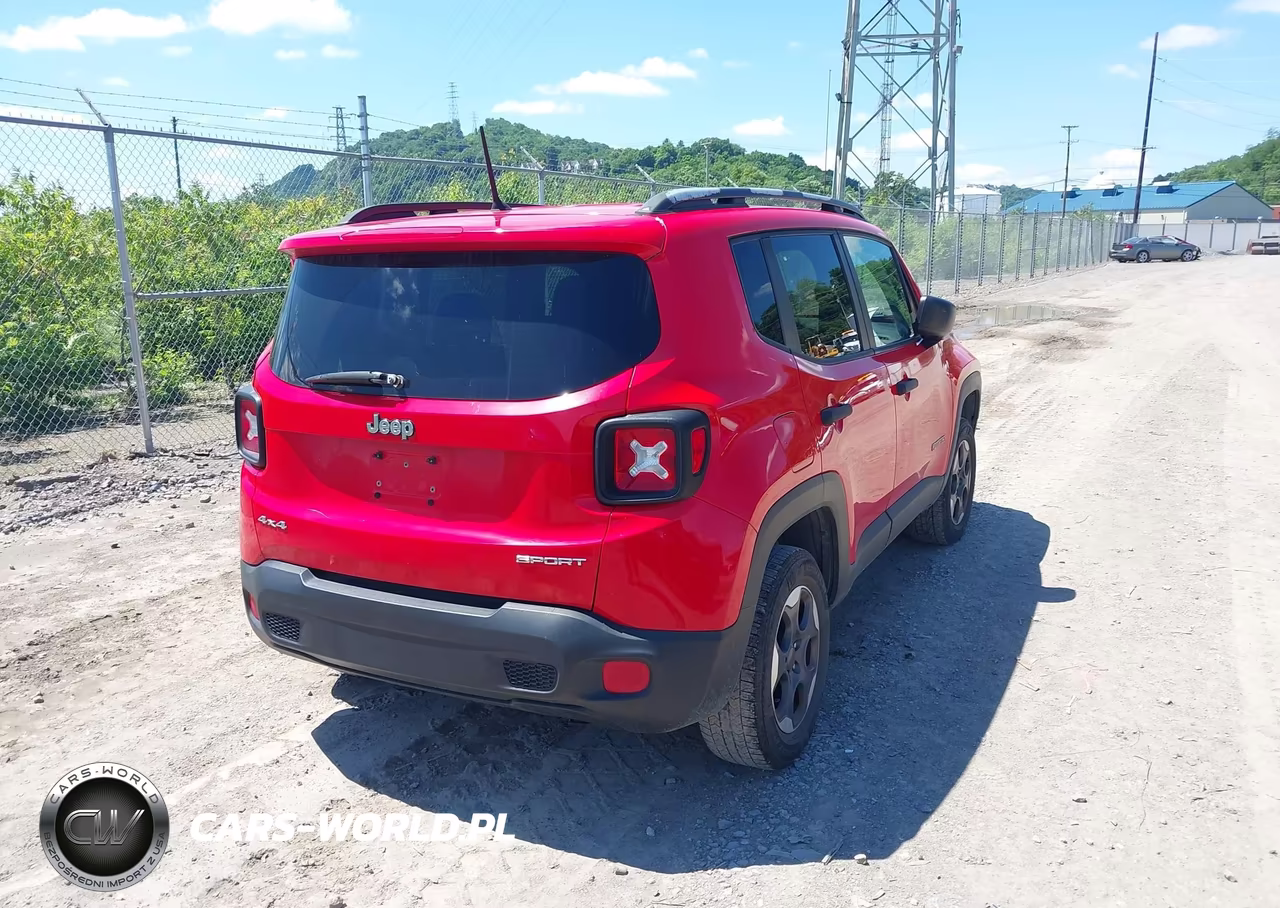 2017 Jeep Renegade Sport 4X4 VIN:ZACCJBABXHPG20771 - 4