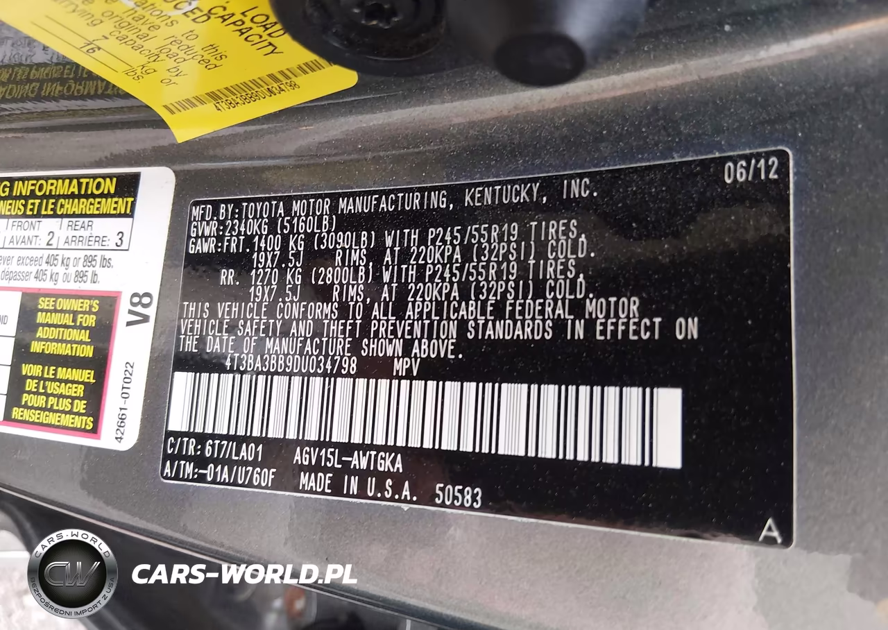 2013 Toyota Venza Xle VIN:4T3BA3BB9DU034798 - 9