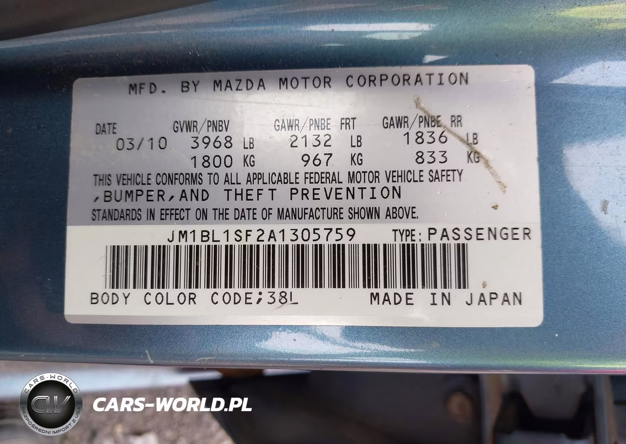 2010 Mazda Mazda3 I Sport VIN:JM1BL1SF2A1305759 - 9