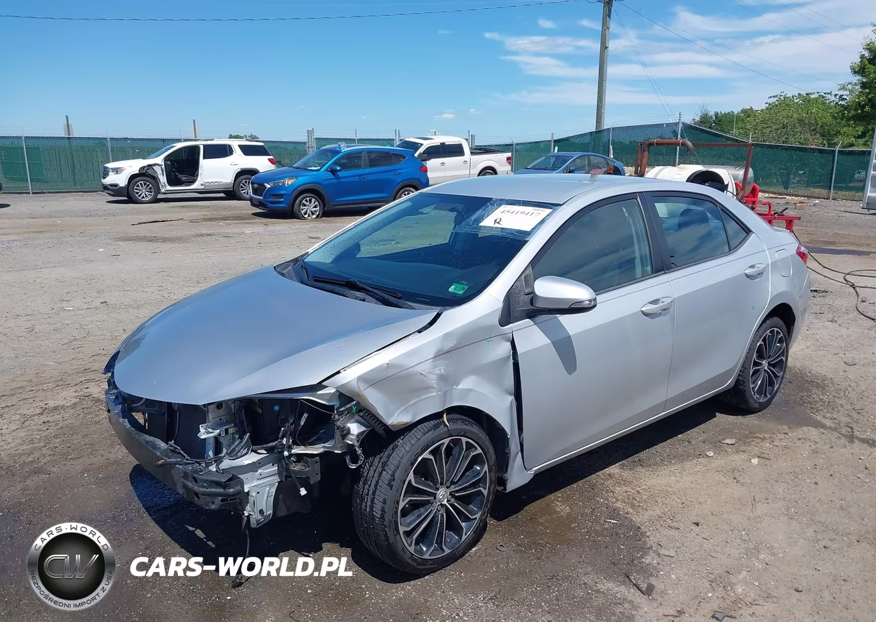 TOYOTA COROLLA L VIN:2T1BURHE1GC743039 - 2