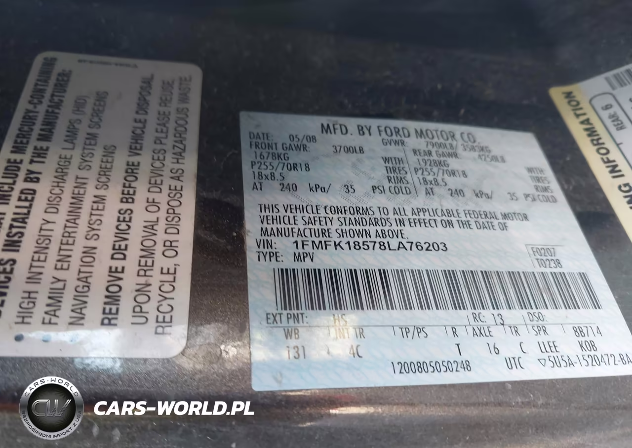 2008 Ford Expedition El Eddie Bauer-King Ranch VIN:1FMFK18578LA76203 - 9