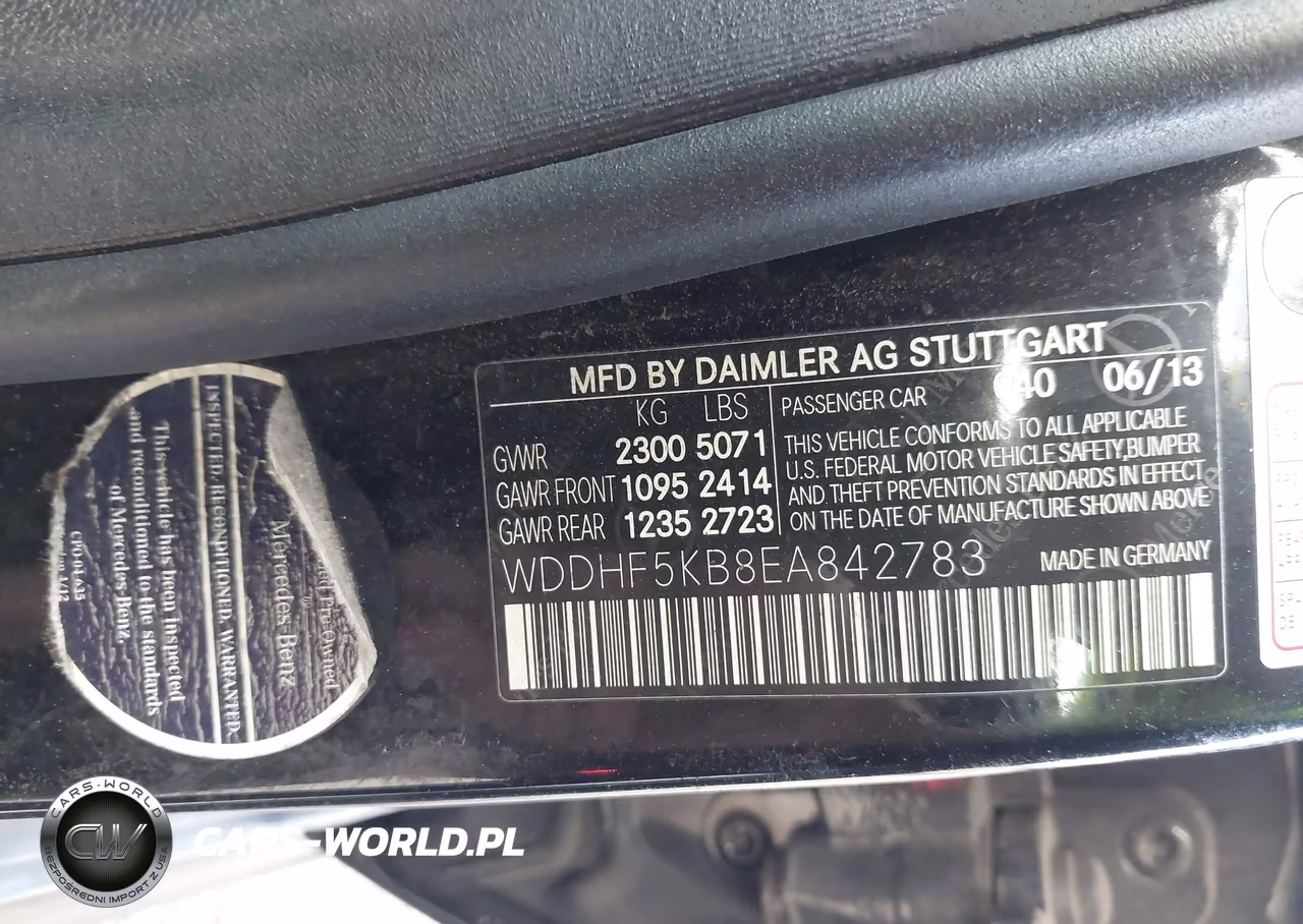 2014 Mercedes-Benz E 350 VIN:WDDHF5KB8EA842783 - 9