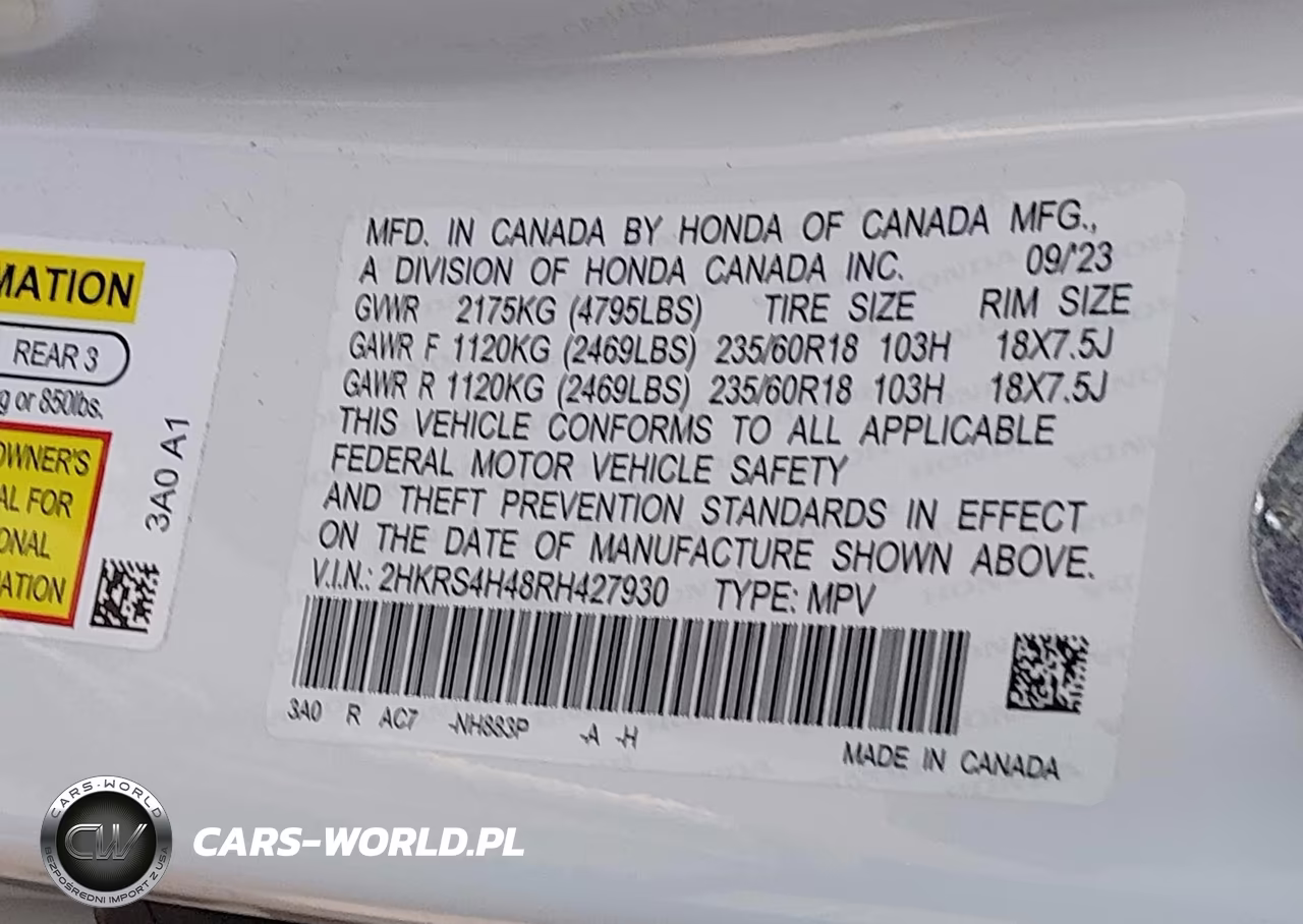 2024 Honda Cr-V Ex Awd VIN:2HKRS4H48RH427930 - 9
