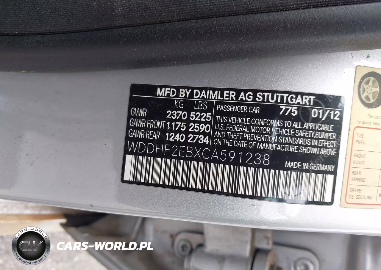 2012 Mercedes-Benz E 350 Bluetec VIN:WDDHF2EBXCA591238 - 9