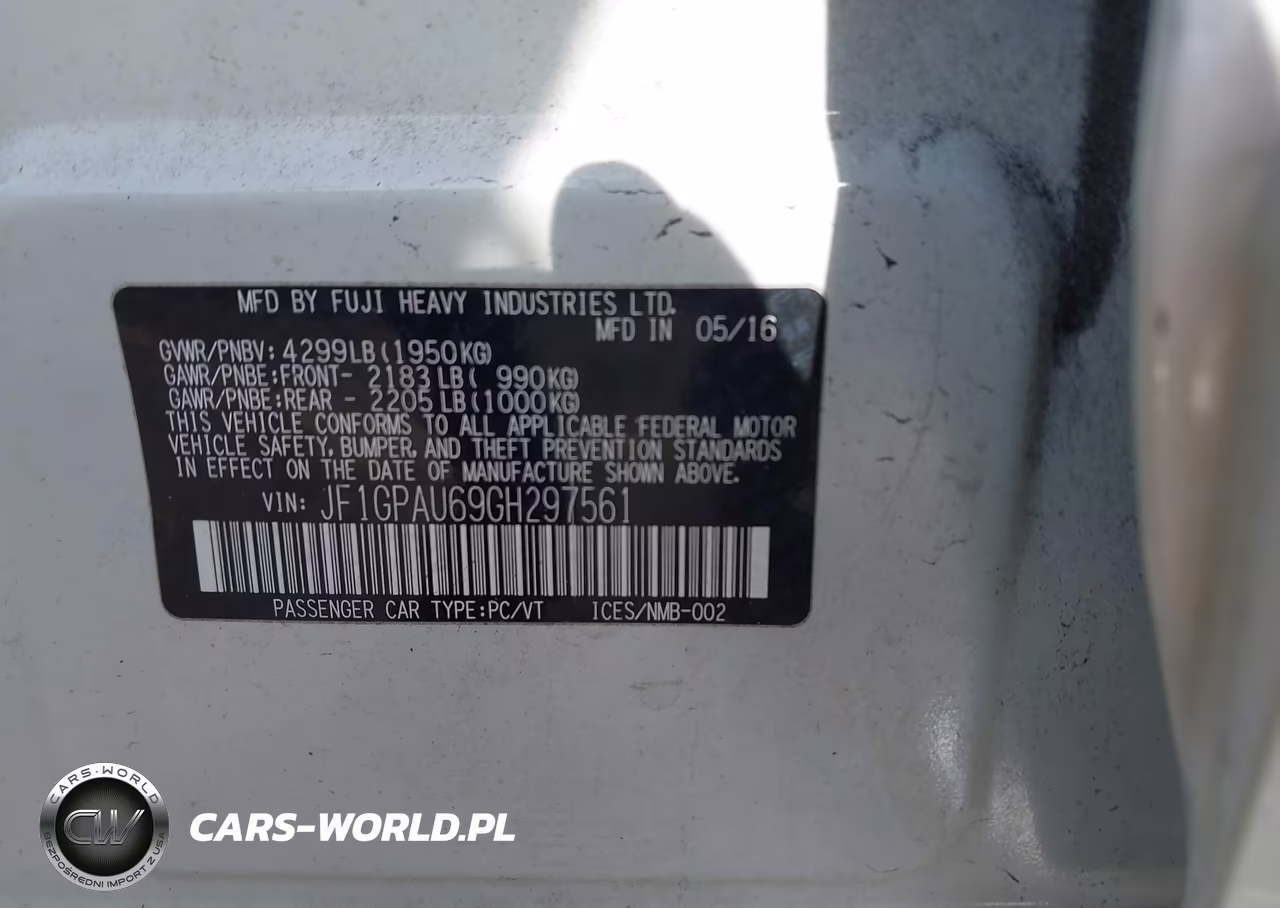 2016 Subaru Impreza 2.0I Sport Limited VIN:JF1GPAU69GH297561 - 9