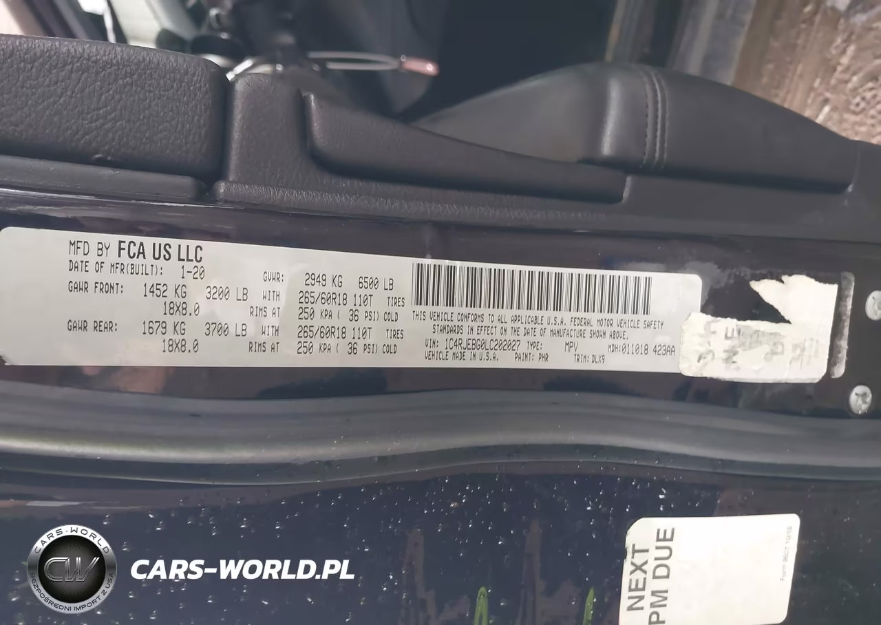 2020 Jeep Grand Cherokee Limited 4X2 VIN:1C4RJEBG0LC202027 - 9