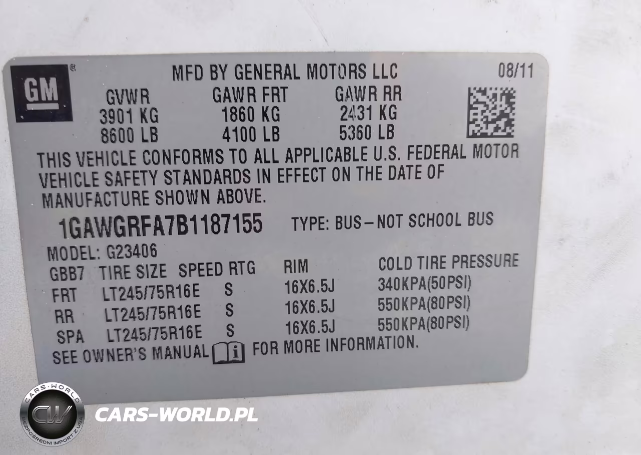 2011 Chevrolet Express 2500 Lt VIN:1GAWGRFA7B1187155 - 9