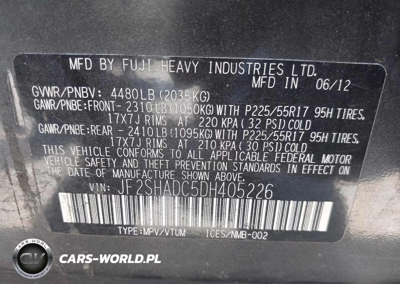 2013 Subaru Forester 2.5X Premium VIN:JF2SHADC5DH405226 - 9