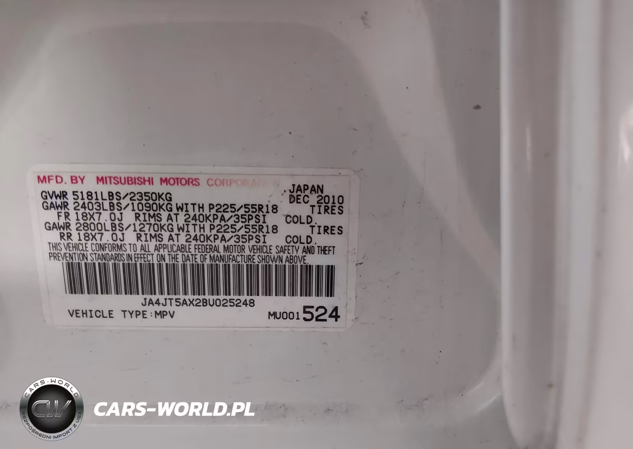 2011 Mitsubishi Outlander Gt VIN:JA4JT5AX2BU025248 - 9