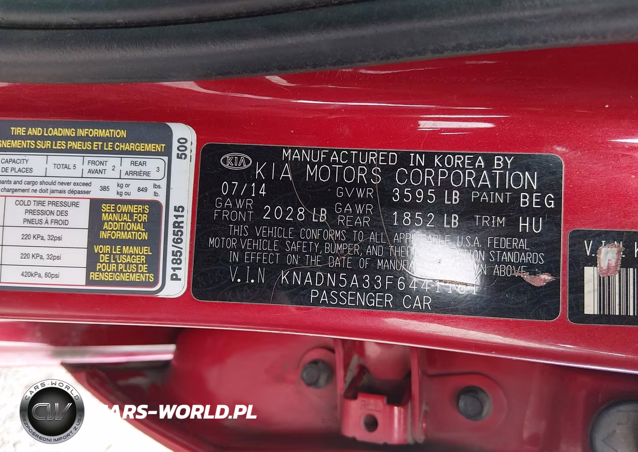 2015 Kia Rio Ex VIN:KNADN5A33F6441181 - 9