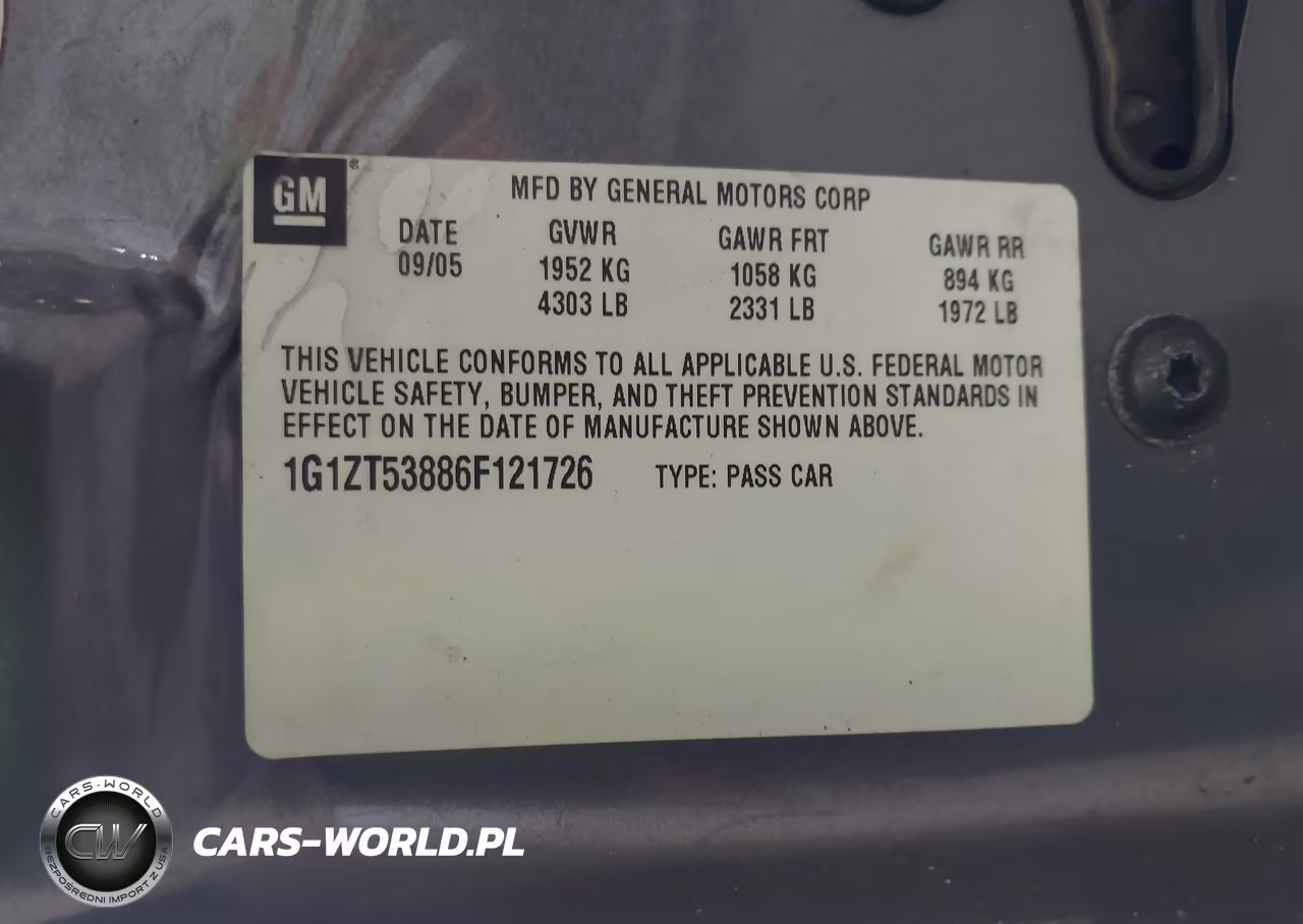 2006 Chevy Malibu VIN:1G1ZT53886F121726 - 9