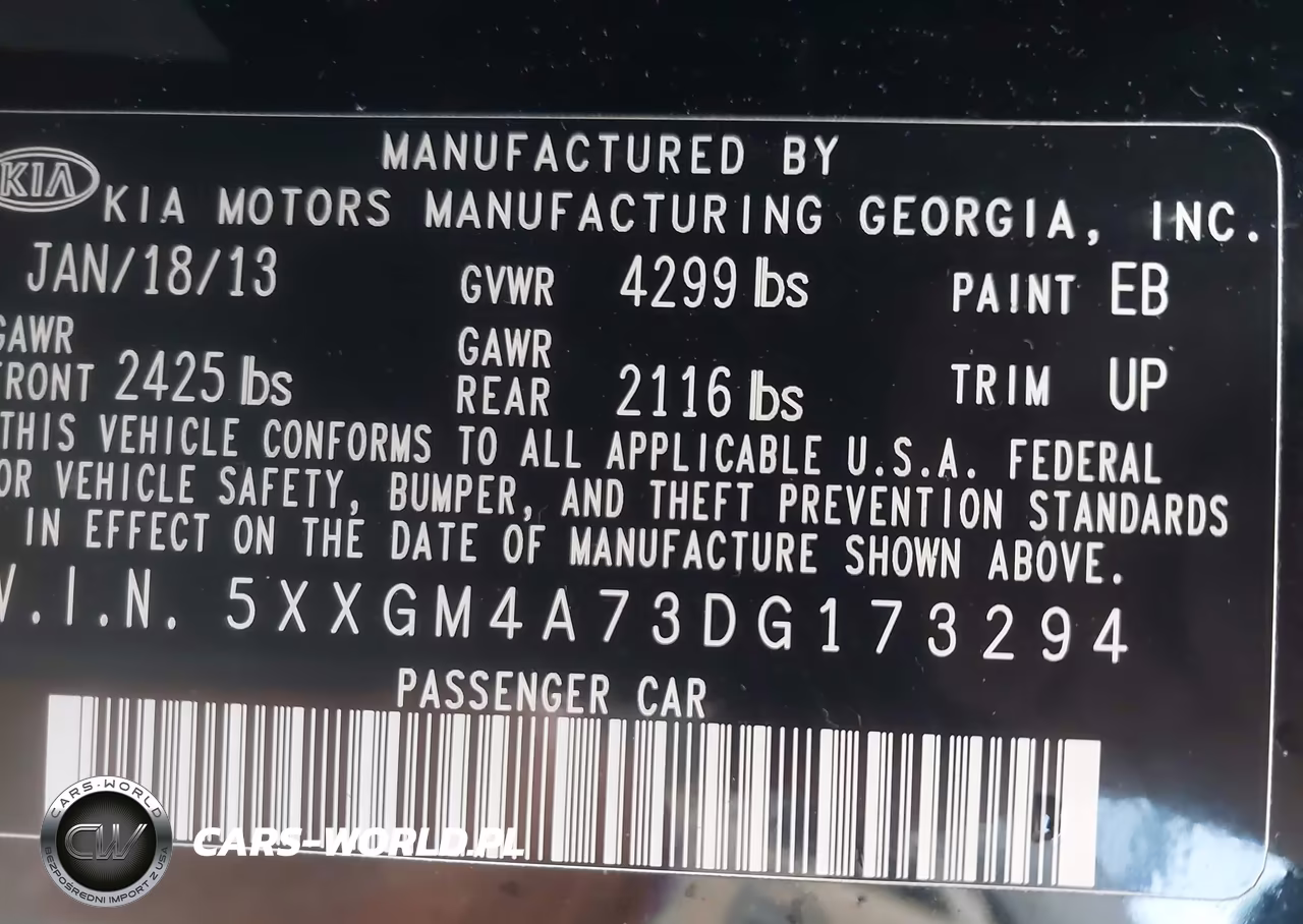 2013 Kia Optima Lx VIN:5XXGM4A73DG173294 - 9