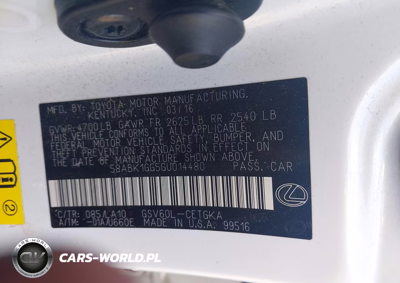 2016 Lexus Es 350 VIN:58ABK1GG5GU014480 - 9