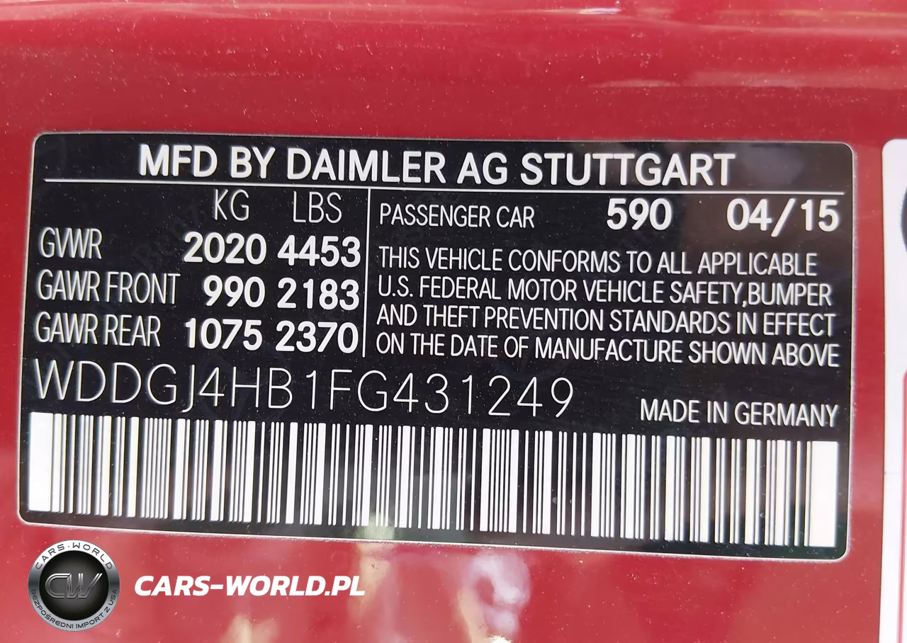2015 Mercedes-Benz C 250 VIN:WDDGJ4HB1FG431249 - 9