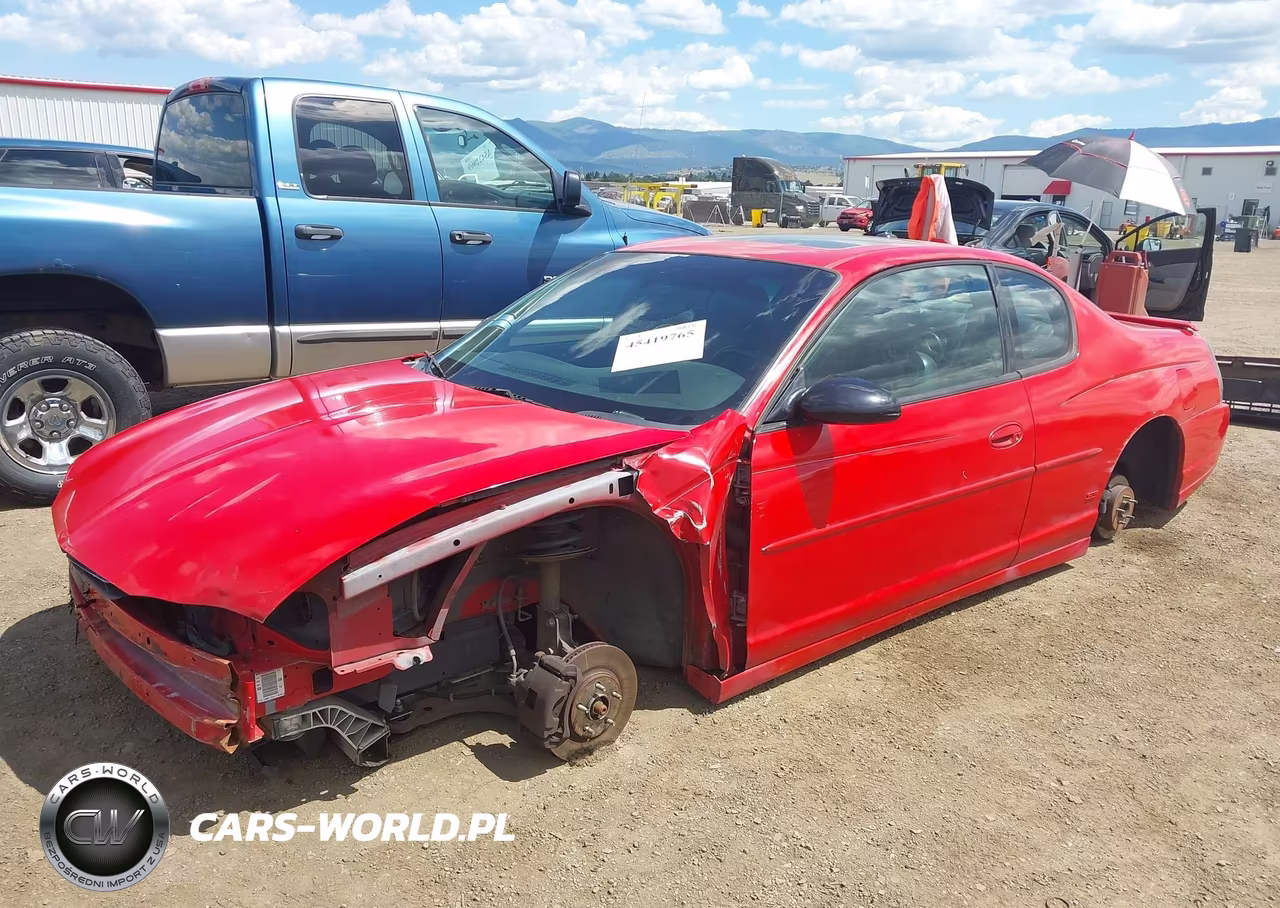 2004 Chevrolet Monte Carlo Ss VIN:2G1WX12K149255075 - 2