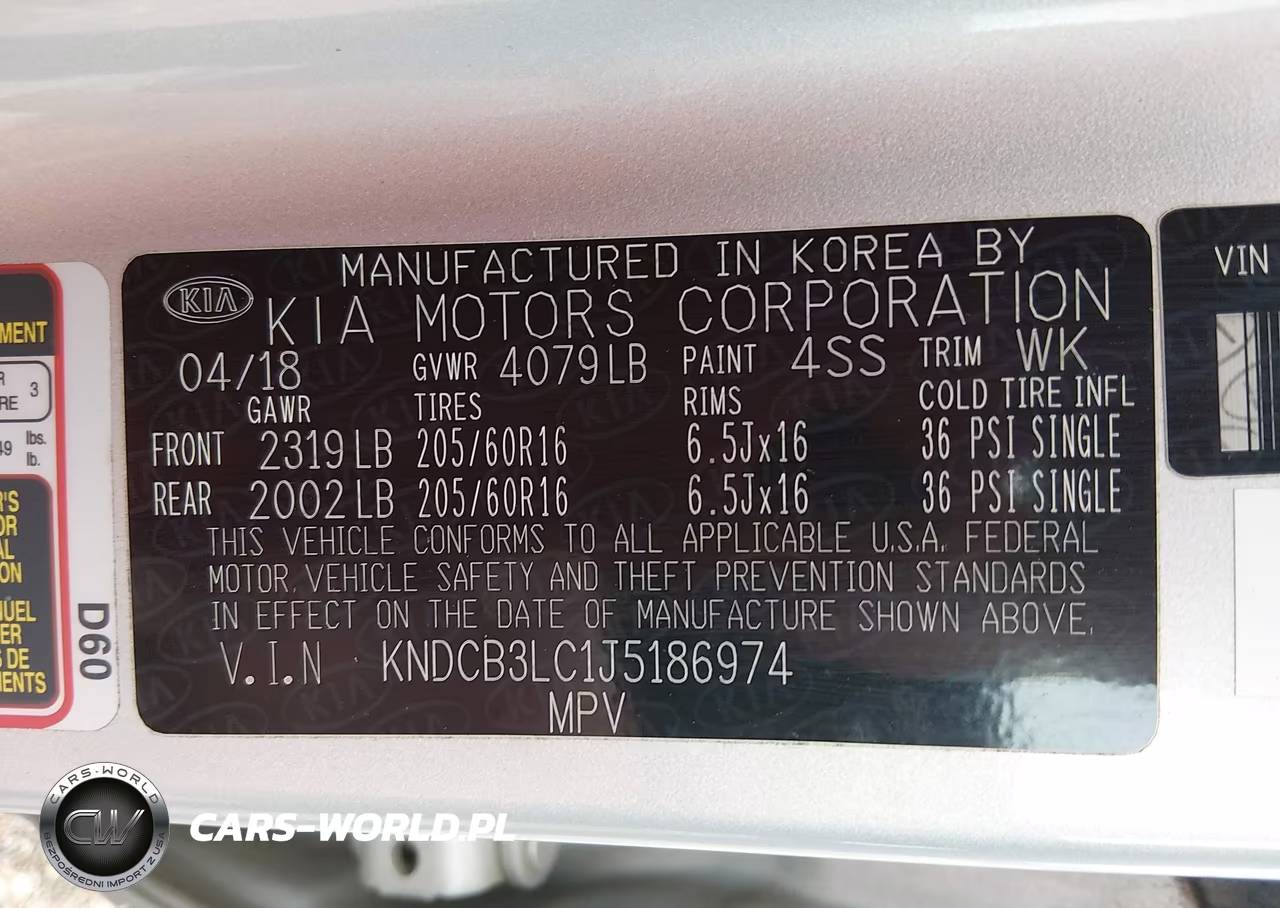 2018 Kia Niro Fe VIN:KNDCB3LC1J5186974 - 9