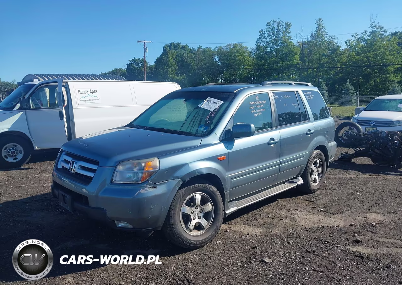 2007 Honda Pilot Ex-L VIN:2HKYF18577H506185 - 2