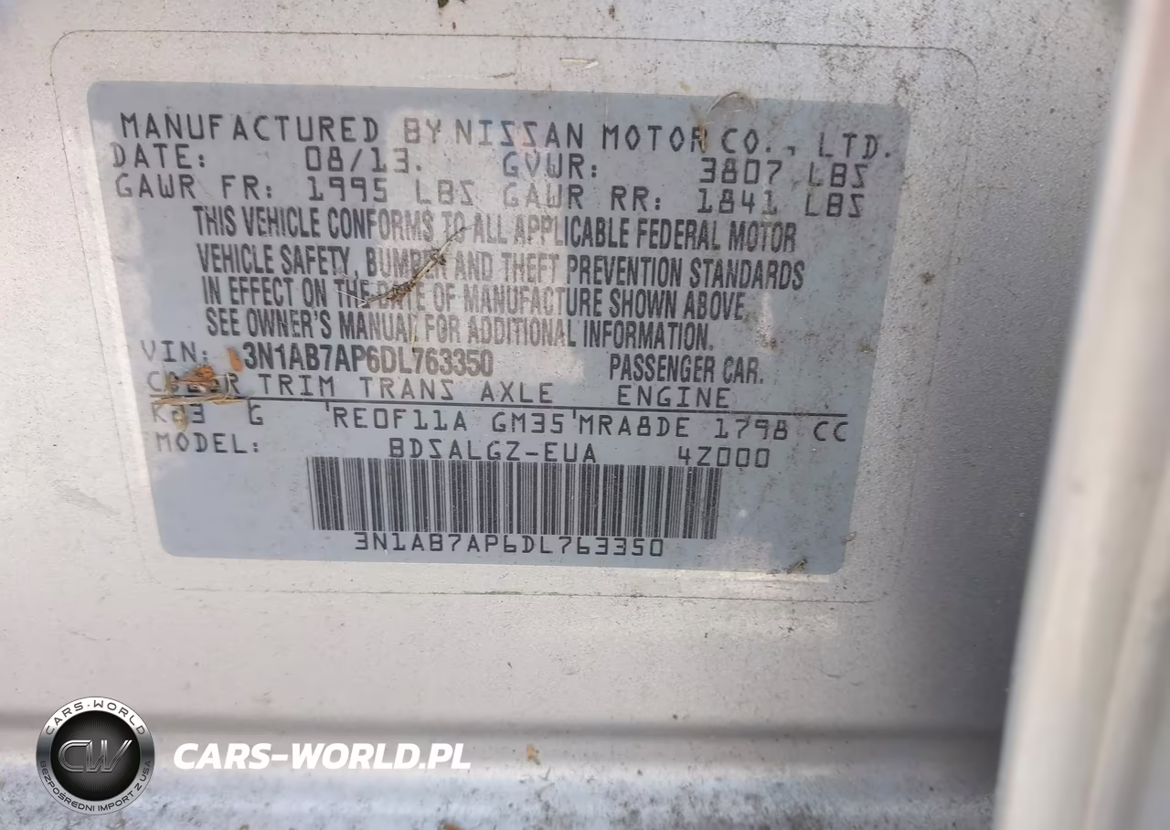 2013 Nissan Sentra Sl VIN:3N1AB7AP6DL763350 - 9
