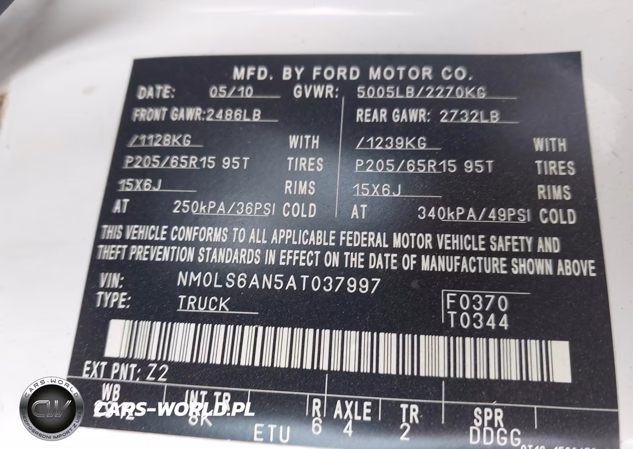 2010 Ford Transit Connect Xl VIN:NM0LS6AN5AT037997 - 9