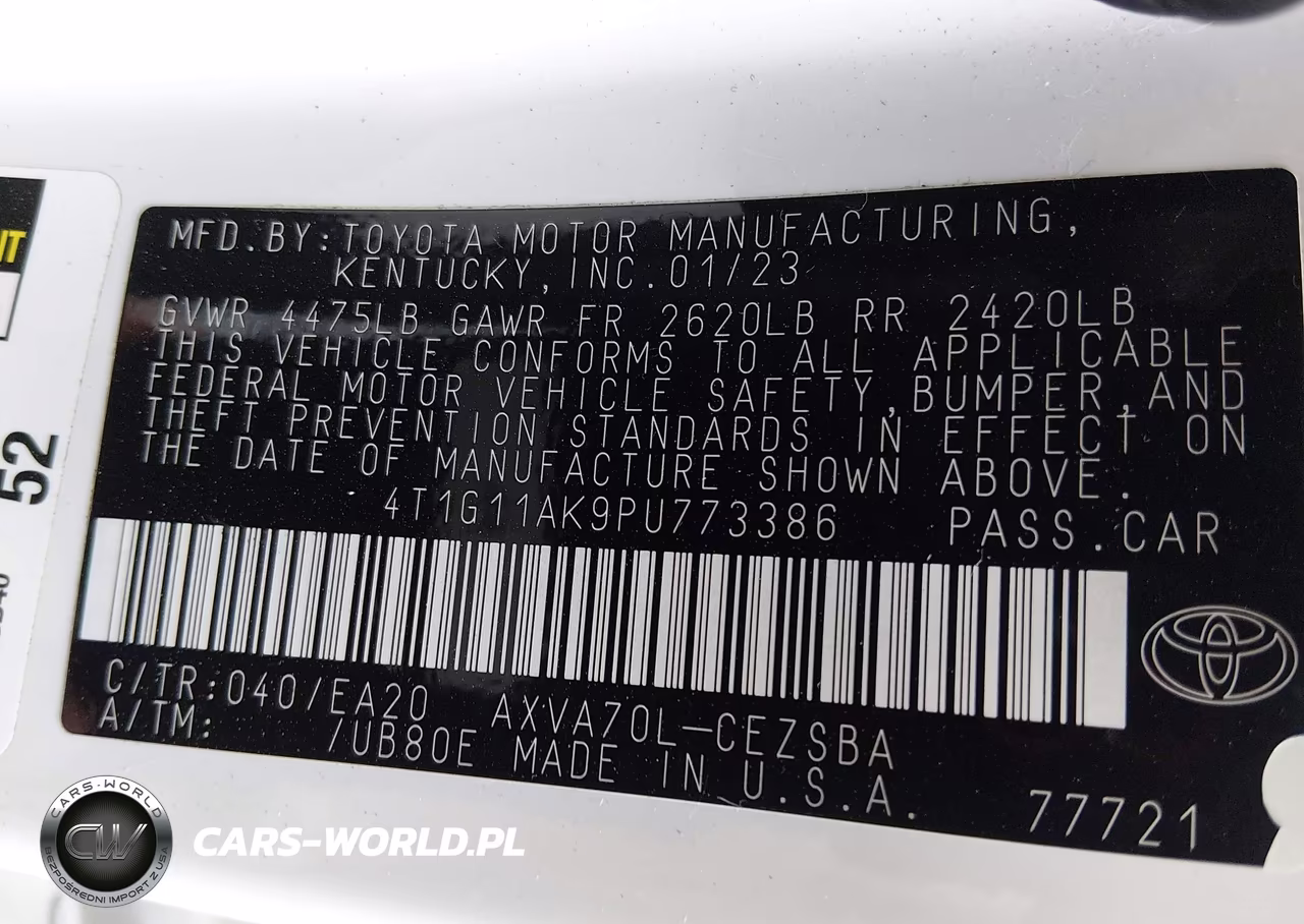 2023 Toyota Camry Se VIN:4T1G11AK9PU773386 - 9
