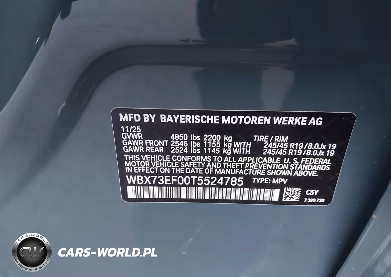 2026 BMW X1 xDrive28I VIN:WBX73EF00T5524785 - 9