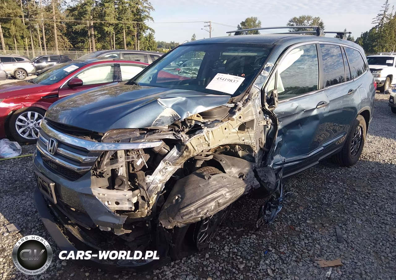 2016 Honda Pilot Lx VIN:5FNYF6H16GB006401 - 2